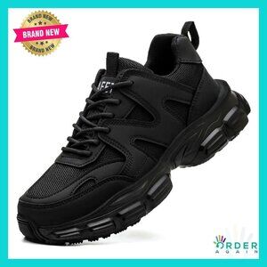 Steel Toe Work Sneakers Non Slip Composite Safety Shoes Lightweight Breathable